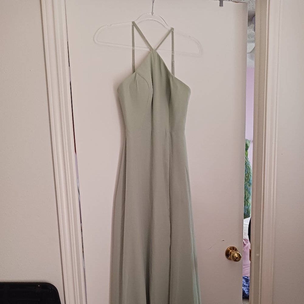 Azazie Bridemaids dress -Bailey in dusty sage